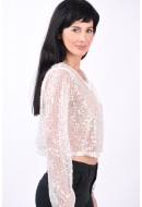 Bolero Dama Vila Vivilja Cover Up Cloud Dancer